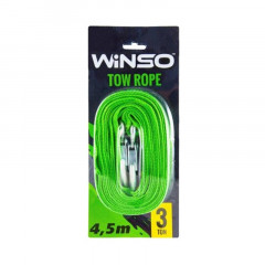 WINSO Трос стрічковий з металевими гачками 3т.4.5м.блістер