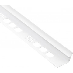 SALAG Профиль ПВХ внутренний для плитки белый 8мм 01