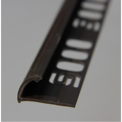 SALAG Профиль ПВХ внешний для плитки темно-коричневый 8мм 10