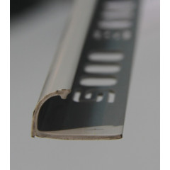 SALAG Профиль ПВХ внешний для плитки светло-серый 10мм 02