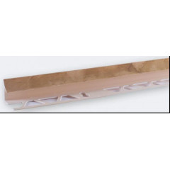 SALAG Профиль ПВХ внешний для плитки мрамор бежевый 10мм 136