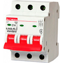 E.NEXT Модульний автоматичний вимикач e.mcb.stnd.45.3.C 16 S002031
