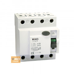 VIKO Автомат диференційний 4C (чотирьохполюсний) 32А 30мА АС 6кА 230V Type C електронний