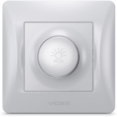 VIDEX BINERA Регулятор світла 600Вт срібний шовк (VF-BNDM600-SS)