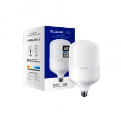 GLOBAL Лампа світлодіодна HW 40W 6500K E27