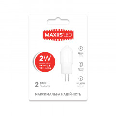 MAXUS Лампа світлодіодна G4 2W 4100K 12V AC/DC