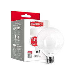 MAXUS Лампа светодиодная G95 12W 4100K 220V E27