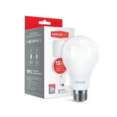MAXUS Лампа светодиодная A70 15W 3000K 220V E27 1-LED-567-01 Будмен