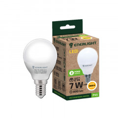 ENERLIGHT Лампа світлодіодна P45 7Вт 3000K E14