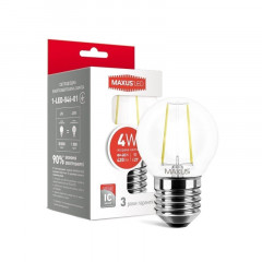 MAXUS Лампа світлодіодна 1-LED-546-01 G45 FM 4W 4100K 220V E27