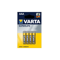 VARTA Батарейка SUPERLIFE AAA BLI 4 ZINC-CARBON