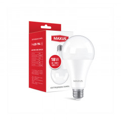 MAXUS Лампа світлодіодна A80 18W 4100K 220V E27 RU Будмен
