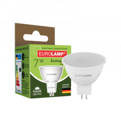 EUROLAMP Лампа LED ЕКО серия "Р" SMD MR16 7W GU5.3 3000K Будмен