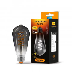 VIDEX Лампа LED Filament ST64FGD 4W E27 2100K 220V