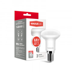 MAXUS Лампа светодиодная R39 3.5W 3000K 220V E14