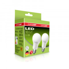 EUROLAMP Промо-набір LED Лампа 10W E27 акція 1+1 RU