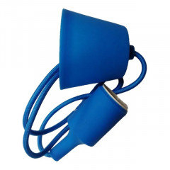 LUMANO Світильник унів. підвісний силіконовий ART-LOFT E27 синій (1М+монт.комплект)