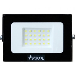 SOKOL Прожектор LED-SLT-30W 220В 2250lm 6500K алюм.корпус гартоване скло