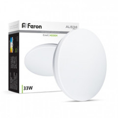 FERON Світильник світлодіодний AL534 накладний 33W 4000K круг