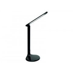 LUXEL Лампа настольная LED 10W черный+ночник 150х150х600mm (TL-01B)