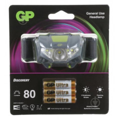 GP фонарик налобный LED GPCH32ME-2FB1 черный