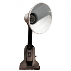 LUMANO Лампа-прищіпка настільна з кнопкою LU-LN-1111 біла