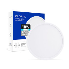GLOBAL Світильник світлодіодний SP adjustable 18W 4100K (circle)