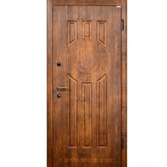 ВАКУЛА Двері вхідні Стандарт 960х2040 праві молоток срібло/мдф дуб антік Будмен