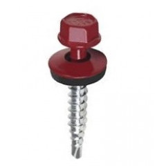 КОРОНА Саморіз покрівельн. 4.8*19 RAL 3005 (250шт) Будмен