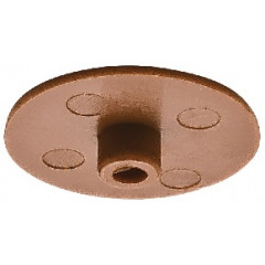 HAFELE Заглушка для корпуса стяжки MINIFIX D15мм пласт. коричневая D17мм