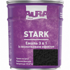 AURA STARK Емаль Молотковая Чорный №90 0.7кг