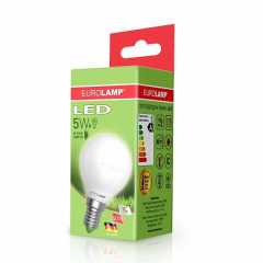 EUROLAMP LED Лампа ЕКО серія "D" G45 5W E14 3000K