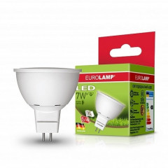 EUROLAMP LED Лампа ЕКО серія "D" SMD MR16.7W GU5.3.3000K