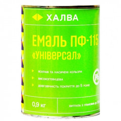 ХАЛВА Емаль "ПФ-115 Универсальная" зеленая 0.9кг