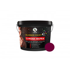 СПЕКТР Краска фасадная резиновая темно-вишневая RAL 3005 LuxLine 12кг Будмен