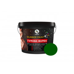 СПЕКТР Фарба фасадна гумова темно-зеленая RAL 6005 LuxLine 12кг