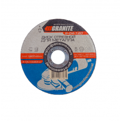 GRANITE Диск абразивний відрізний по металу 125х1.0х22.2мм