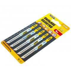 MASTER TOOL Полотно пильне для електролобзика для чистих пропилів T101BR 5шт