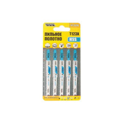 MASTER TOOL Полотно пильне для електролобзика для тонкого листового металу T123X 5шт