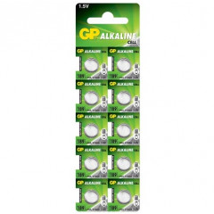 GP Батарейка Alkaline button cell 1.5V 189-U10 щелочная AG10 LR54