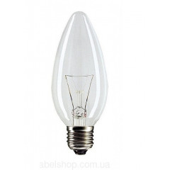 PHILIPS Лампа ЛОН 60 Stan 60W E27 230V B35 CL 1CT/10X10F (свічка)