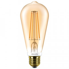 PHILIPS Лампа LED Classic 7-60W ST64 E27 2000K GOLD APR (филамент) Будмен