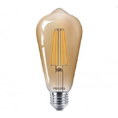 PHILIPS Лампа LED Classic 8-50W (D) ST64 E27 822 GOLD (филамент)