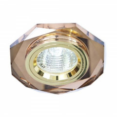 FERON Світильник точковий декор. скло 8020-2(CD3003) кор-золото MR 16 50W RU
