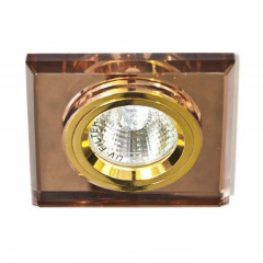 FERON Світильник точковий декор. скло 8170-2/(CD3006) кор-золото MR16 50W BR/GD RU