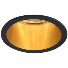 FERON Світильник точковий литво кольорове DL6003 MR16/G5.3 алюміній чорний+золото RU