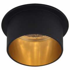FERON Світильник точковий литво кольорове DL6005 MR16/G5.3 алюміній чорний+золото RU