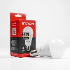 ETRON Лампа светодиодная Light Power A65 15W 3000K E27