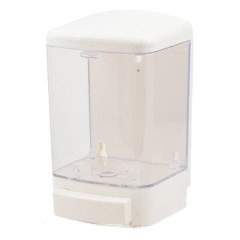 TRENTO Дозатор для жидкого мыла 1л белый/прозрачное стекло