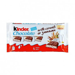 KINDER Country Батончик шоколадный 4шт/уп 94г